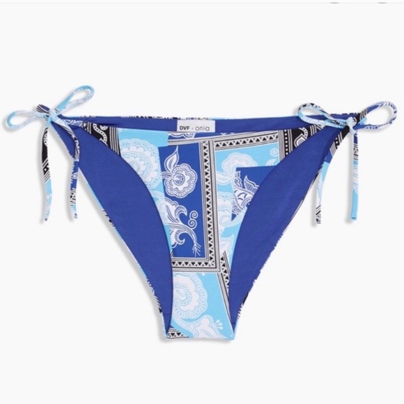 DVF x Onia Kate Multi Pattern String Bikini Bottom - Picture 1 of 5